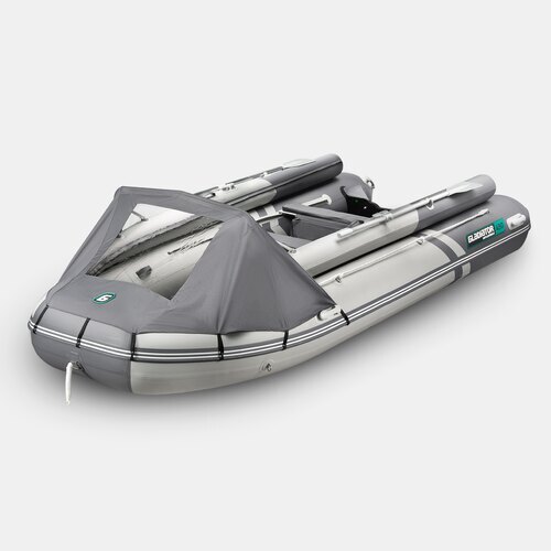 Надувная лодка GLADIATOR E450X PRO красно-белый