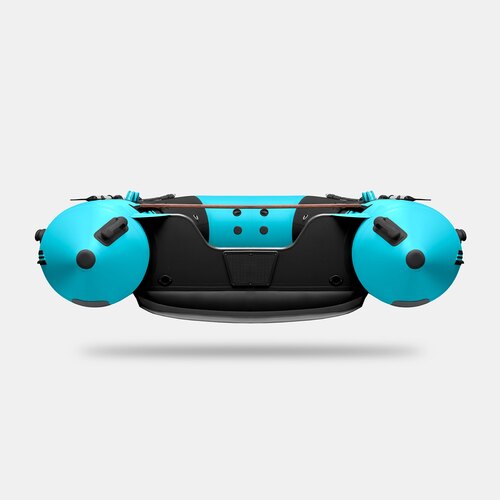 Надувная лодка GLADIATOR E420S черно-бирюзовый