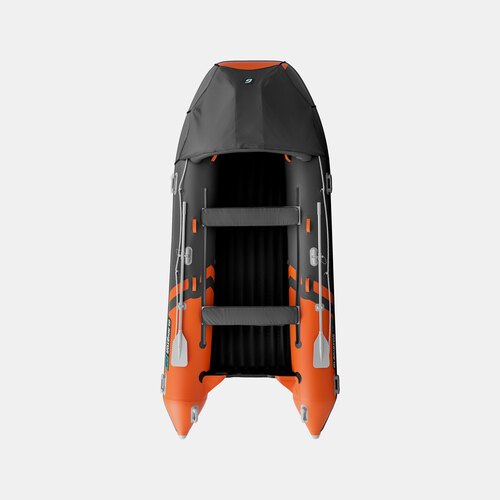 Надувная лодка GLADIATOR E420PRO оранжево-темносерый