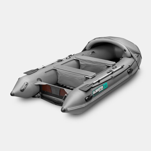 Надувная лодка GLADIATOR E380PRO темносерый