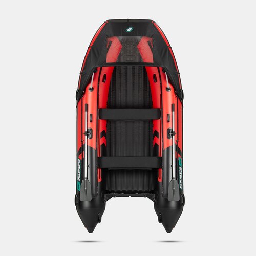 Надувная лодка GLADIATOR E380X PRO красно-черный
