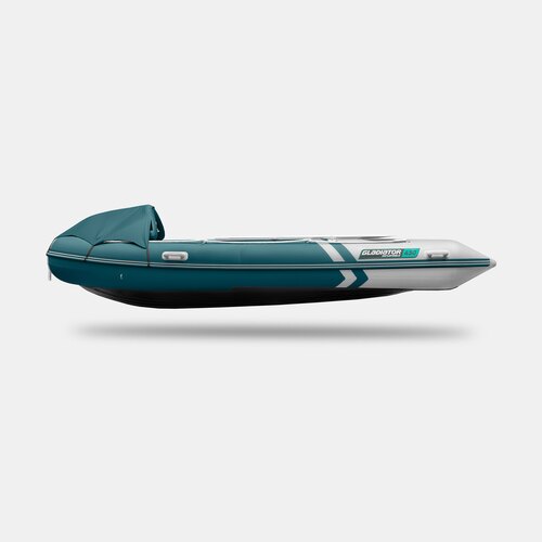 Надувная лодка GLADIATOR E450PRO морской зеленый-белый