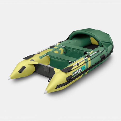 Надувная лодка GLADIATOR C370AL зелено-оливковый