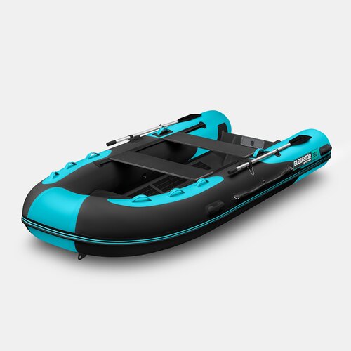 Надувная лодка RIB GLADIATOR AL 380 черно-бирюзовый (СПб)