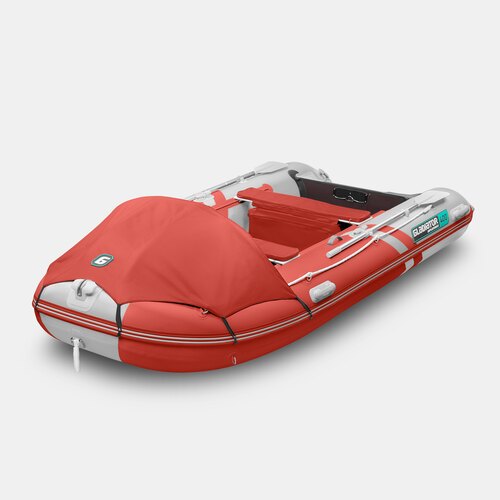 Надувная лодка GLADIATOR C400AL красно-белый