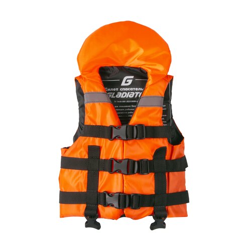 Жилет спасательный GLADIATOR 90-110 кг XXL с воротником