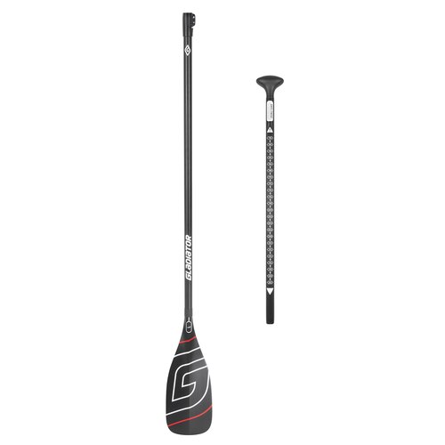 SUP весло Gladiator Race Kevlar red 2-части, лопатка L