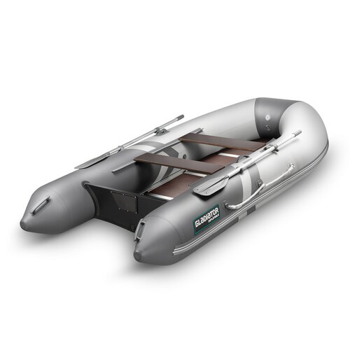 Надувная лодка GLADIATOR B330 светло-темносерый